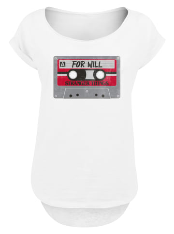 F4NT4STIC Long  T-Shirt Stranger Things Cassette For Will in weiß