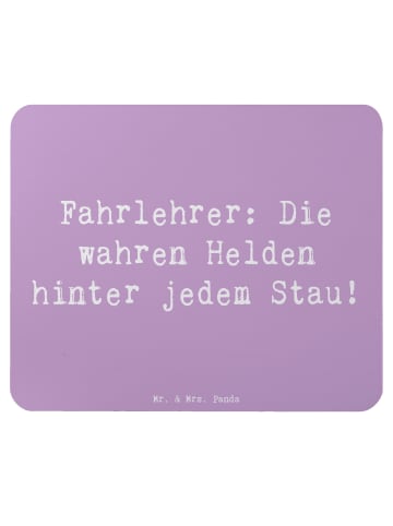 Mr. & Mrs. Panda Mouse Pad Spruch Fahrlehrer Helden mit Spruch in Lavendeltraum