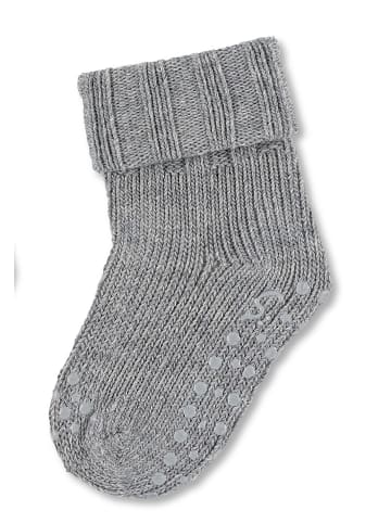Sterntaler ABS Krabbelsocken Wolle in silber mel.