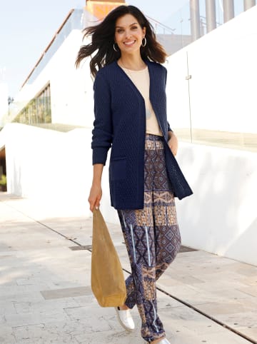 Sieh an! Longstrickjacke in marine
