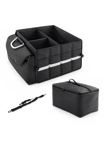 relaxdays Kofferraum Organizer in Schwarz - (B)40 x (H)30 x (T)40 cm