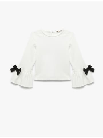 KOTON BLUSE LS in Ekru