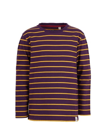 Band of Rascals Longsleeve " Striped " in dark-purple-mustard