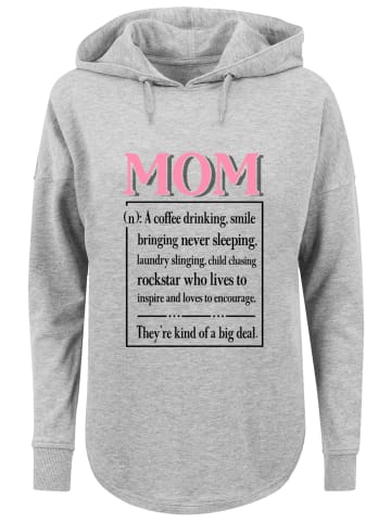 F4NT4STIC Oversized Hoodie Muttertag Pink Unconditional Love Family in grau