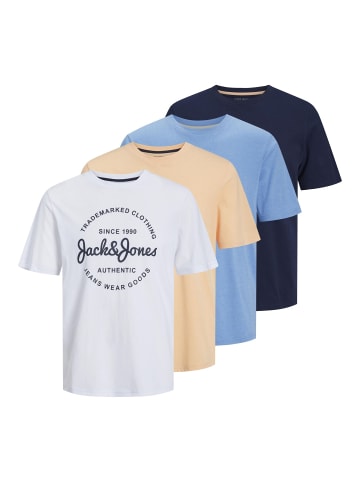 JACK & JONES PLUS 5er-Pack T-shirt in Apricot Ice