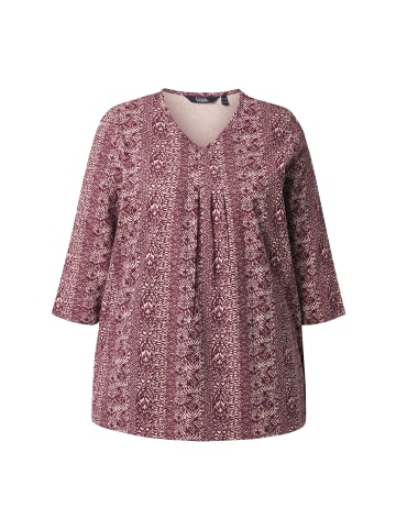 Ulla Popken Shirt in dunkel kirschrot