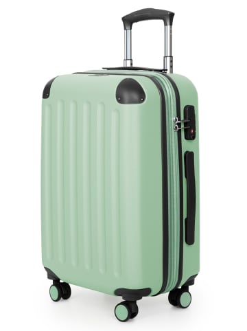 Hauptstadtkoffer Spree - Koffer Flugzeug Trolley Handgepäck Hartschale TSA 42L in Mint