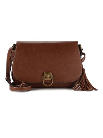 PICARD Calico Schultertasche Leder 25 cm in cognac
