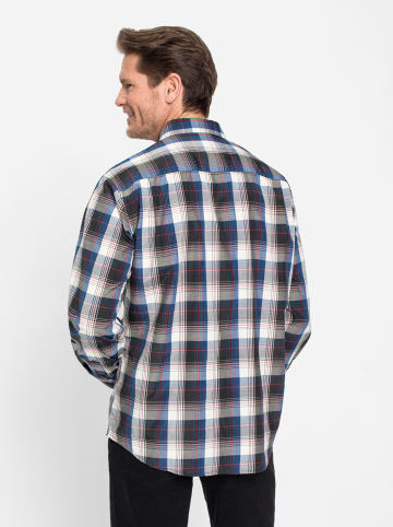 WITT WEIDEN Langarm-Hemd in anthrazit-kariert