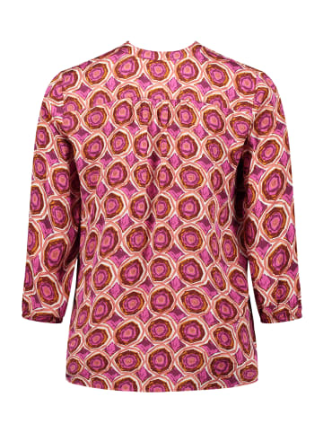 CARTOON Blusenshirt mit Muster in Weiß/Violett