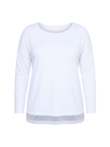 MIAMODA Langarmshirt in schneeweiß