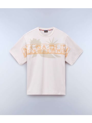 Napapijri T-Shirt "S-Fiora Ss" in Weiß