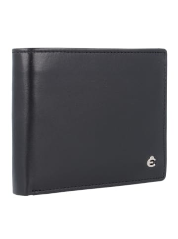 Esquire Harry Geldbörse Leder 11 cm in schwarz