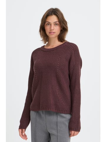 Oxmo Strickpullover OXKanna in Braun