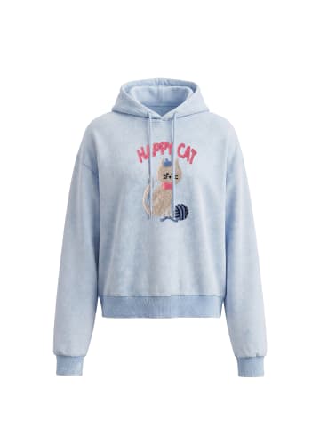 IZIA Women Hoodie in Blue