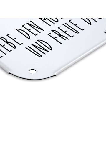 Mr. & Mrs. Panda Wandbild Pinguin Luftballon mit Spruch in Weiß