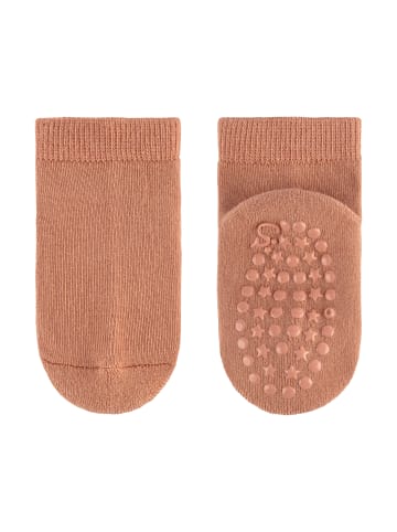 Sterntaler ABS Socken 2er-Pack uni kurz in mittelbraun