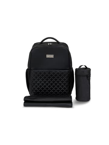 Kinderhaus Blaubär Fashion-Backpack Wickelrucksack & Mulltuch Blaubaer in Black