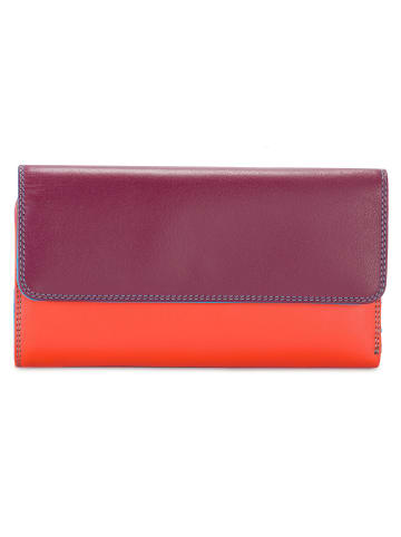 MYWALIT Tri-fold Zip Wallet Geldbörse Leder 17 cm in pompeii