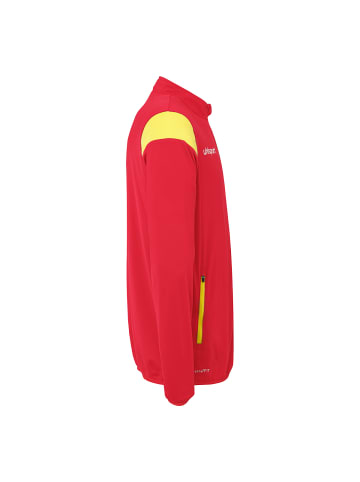 uhlsport  Trainingsjacke Squad 27 Classic Kids in rot/limonengelb