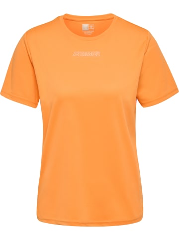 Hummel Hummel T-Shirt Hmlte Multisport Damen Dehnbarem Schnelltrocknend in BLAZING ORANGE