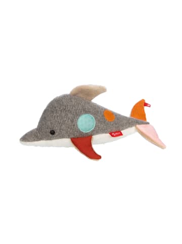 Sigikid Kuscheltier Delfin Patchwork Sweety in grau/weiß