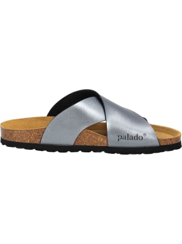 Palado Pantoletten Rianel in Anthrazit Metallic