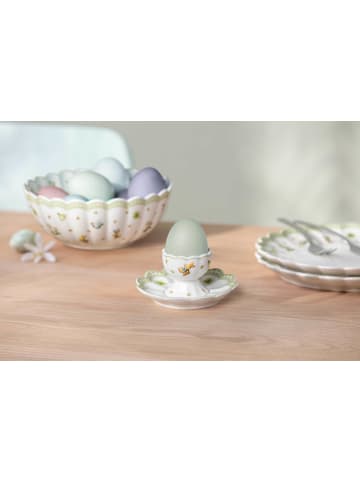 Villeroy & Boch 6er Set Eierbecher mit Unterteller Easter Delight in grün