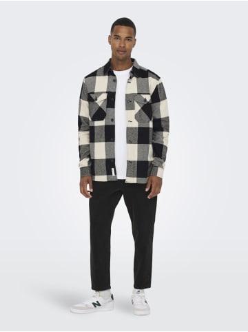 Only&Sons Cropped Jeans Loose Fit Denim Straight Leg Ankle Pants Hose ONSAVI in Schwarz