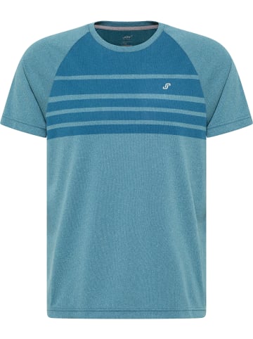 Joy Sportswear Rundhalsshirt TINO in metallic blue melange