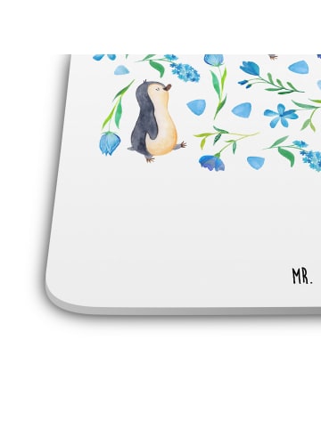 Mr. & Mrs. Panda Coaster Pinguinliebe Design ohne Spruch in Weiß