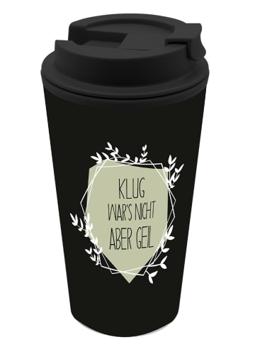 Geda Labels Coffee to go Becher Klug wars nicht 400ml PP  in Schwarz - 400 ml