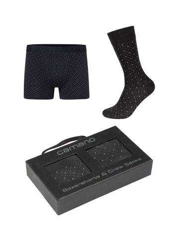 camano Boxershorts & Socks comfort cotton in Box 2er Pack castlerock