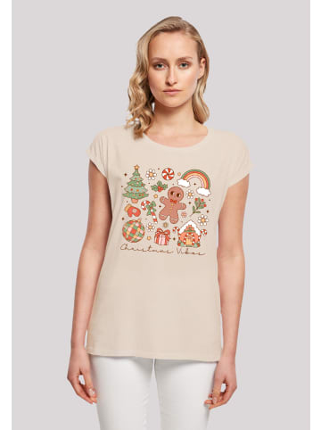 F4NT4STIC T-Shirt Weihnachten Vibes Cozy Cute Winter in Whitesand