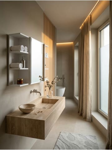 KADIMA DESIGN Hängeschrank WL5.754 80x64,5x20cm Spanplatte Spiegelschrank