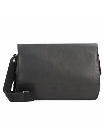 Greenburry Pure Black Umhängetasche Leder 25 cm black