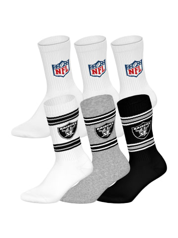 NFL Socken 6er Pack in Las Vegas Raiders/Weiß