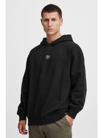 INDICODE Hoodie 55651MM überschnittener Kapuzenpullover mit Logoprint in Schwarz