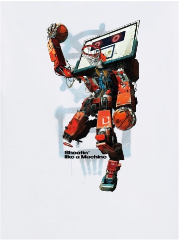Mister Tee Shirt "Ballin Robot Tee" in Weiß