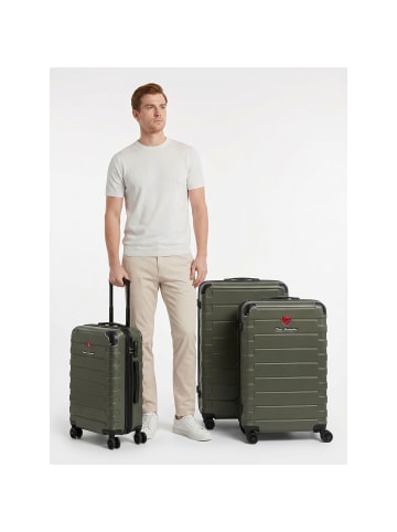Tonino Lamborghini Tonino Lamborghini Milano Trolley 3-SET mit Dehnfalte und XL Koffer in olive