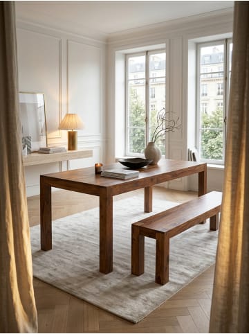 KADIMA DESIGN Esszimmertisch MUMBAI 160x80x76 cm Massivholz Esstisch in Massivholz
