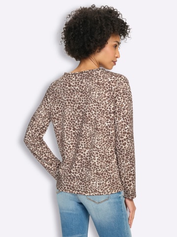 Heine Druck-Shirt in champagner-schoko-bedruckt
