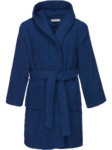 REDBEST Frottier Kinder-Bademantel mit Kapuze Chicago in dunkelblau
