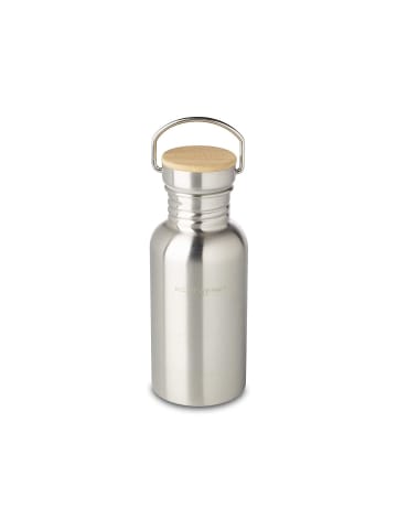 Echtwerk Trinkflasche mit Bambusdeckel 500 ml in Brushed