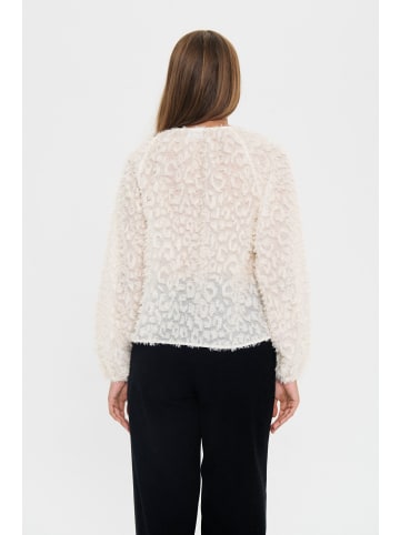 SAINT TROPEZ Langarm-Bluse NilsineSZ Lockere Passform in Ice