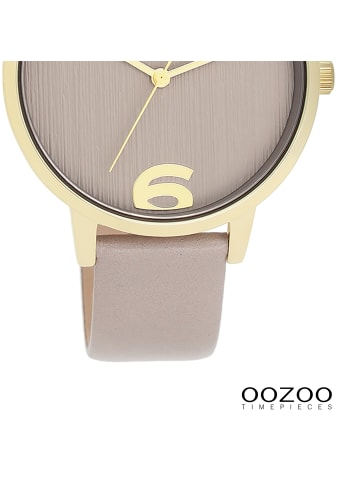 Oozoo Analog-Armbanduhr Oozoo Timepieces taupe, braun mittel (ca. 38mm)
