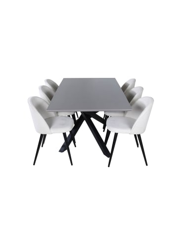 ebuy24 Essgruppe Piazza 22 (7-teilig) Beige 90 x 180 cm