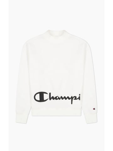 Champion Longsleeve/Sweatshirt Mock Turtle Neck Long Sleeve in Weiß