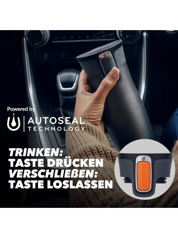 contigo Thermobecher West Loop Autoseal Edelstahl Isolierbecher 470 ml Farbe Tangerine