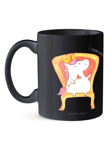 Mr. & Mrs. Panda Haferl Einhorn Prinzessin ohne Spruch in Schwarz